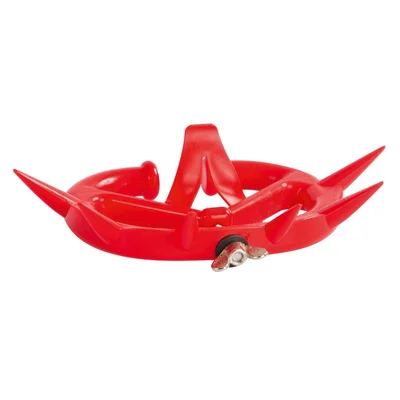 Small anti-suckling nose ring for calves, red
