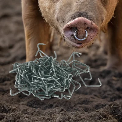 Pig nose rings, set of 100