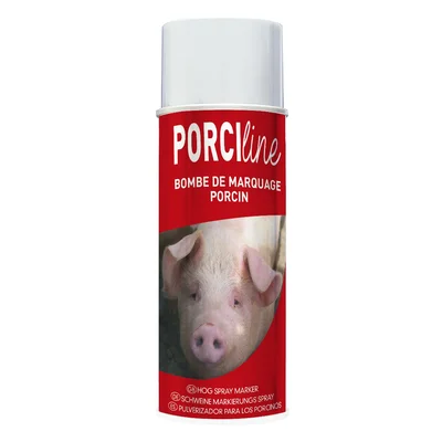 Porci-line marking spray for pigs, red, 500 ml