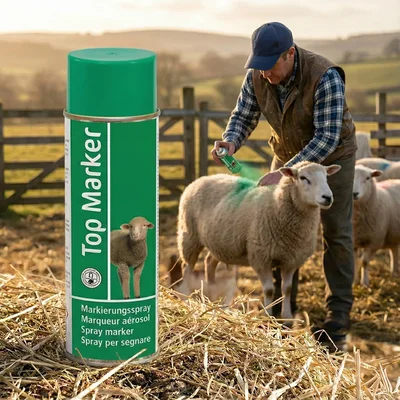 TopMarker marking spray for sheep, green, 500 ml