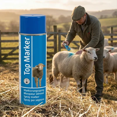 TopMarker marking spray for sheep, blue, 500 ml