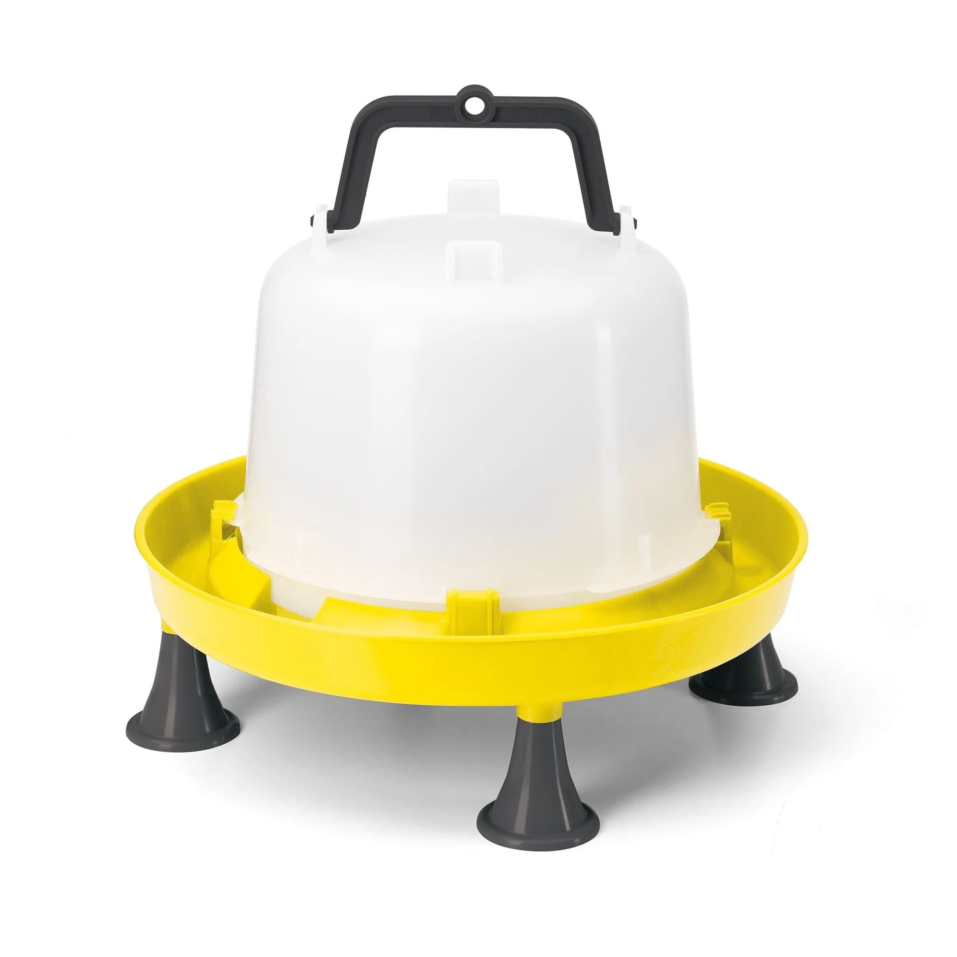 Poultry drinker for chicks and hens, 5 L, with legs