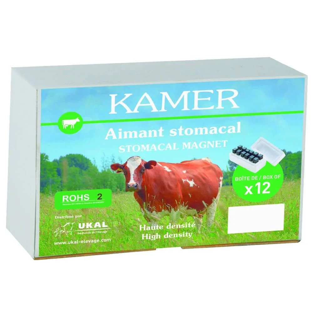 Magnet stomacal pentru bovine, 55 mm – set de 12 bucăți