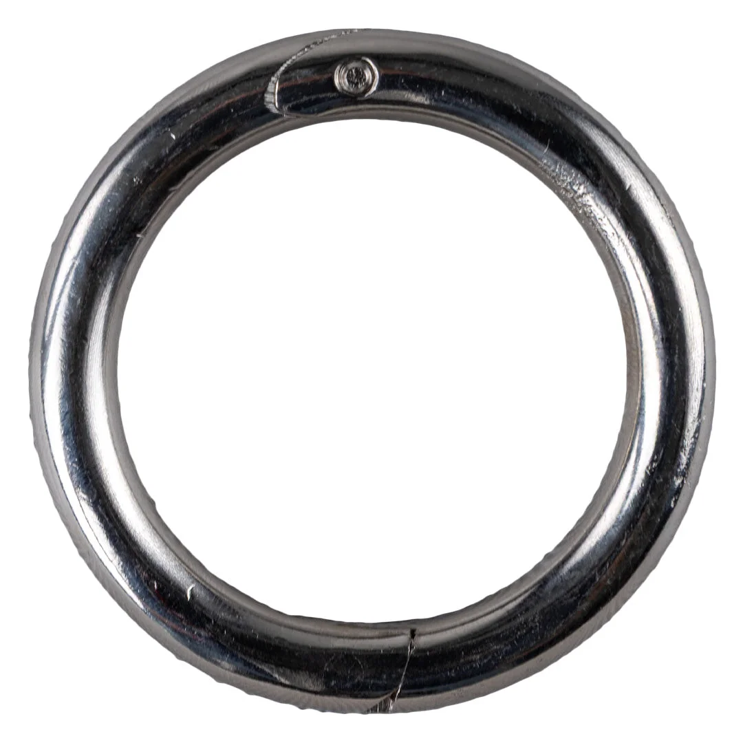 Bull nose ring, galvanised steel, 54 mm / 61 mm
