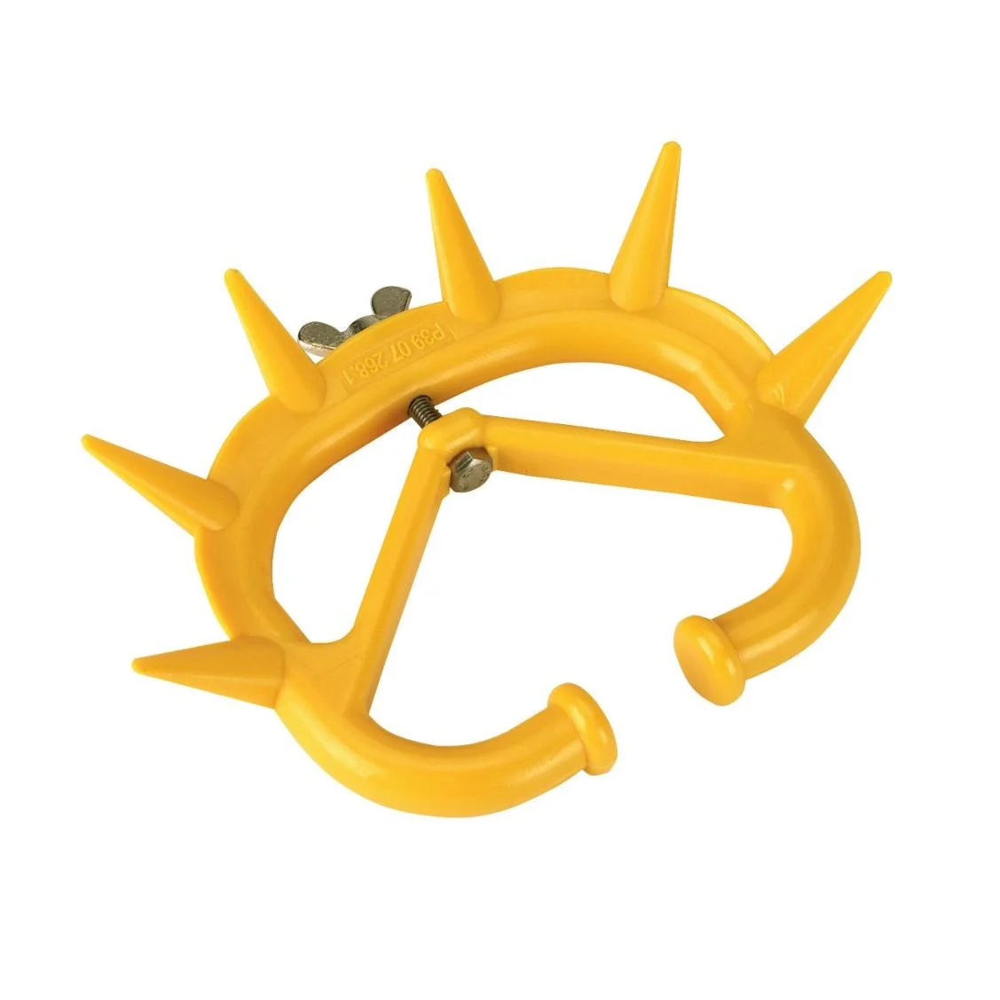 Medium anti-suckling nose ring for cattle, yellow