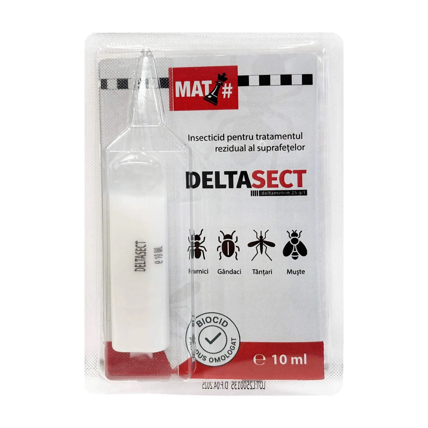 Insecticid biocid DELTASECT, 10 ml – acțiune prin contact