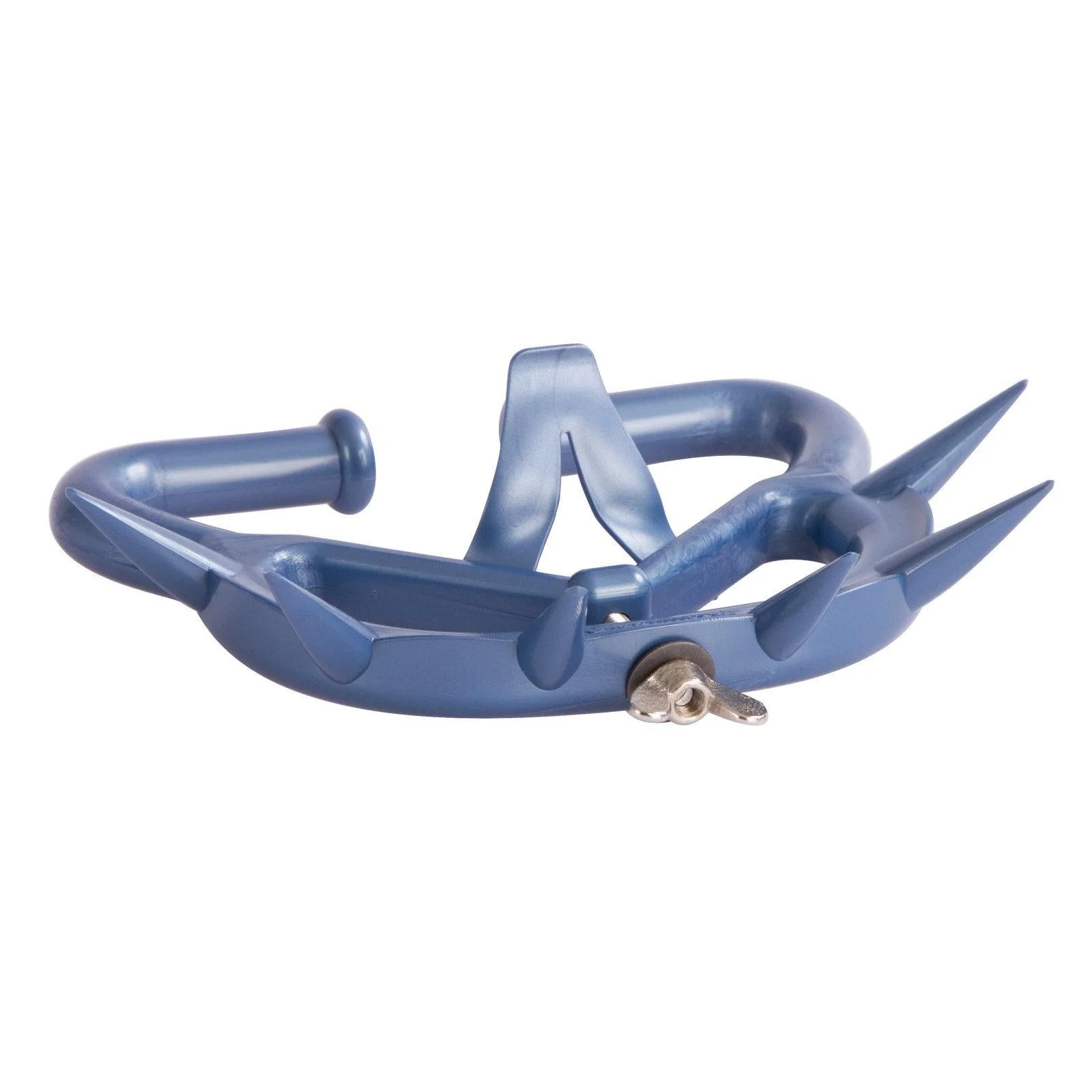 Large anti-suckling nose ring for cattle, blue