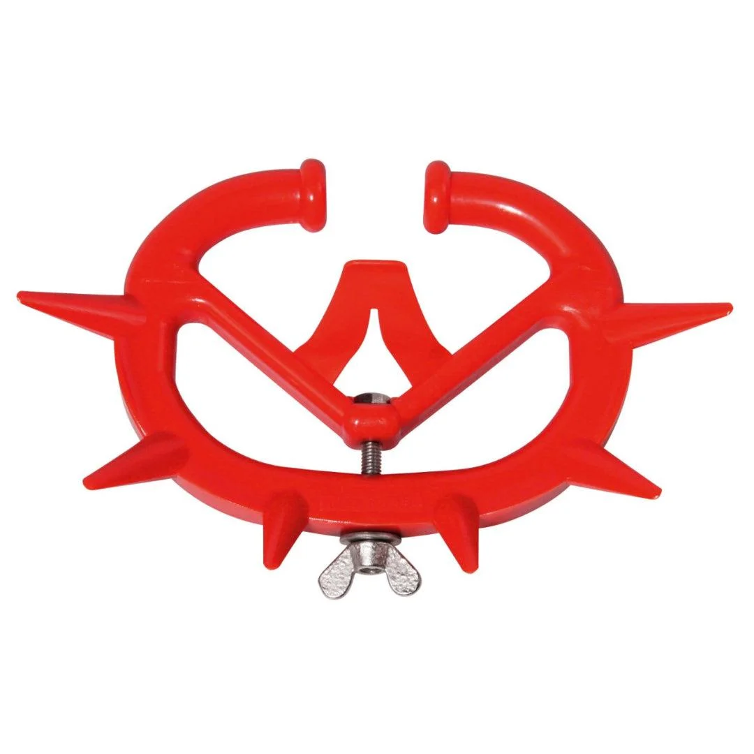 Small anti-suckling nose ring for calves, red