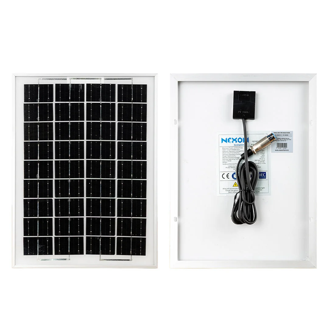 NEXON solar panel for HeavyShock electric fence, 10 W, 12 V