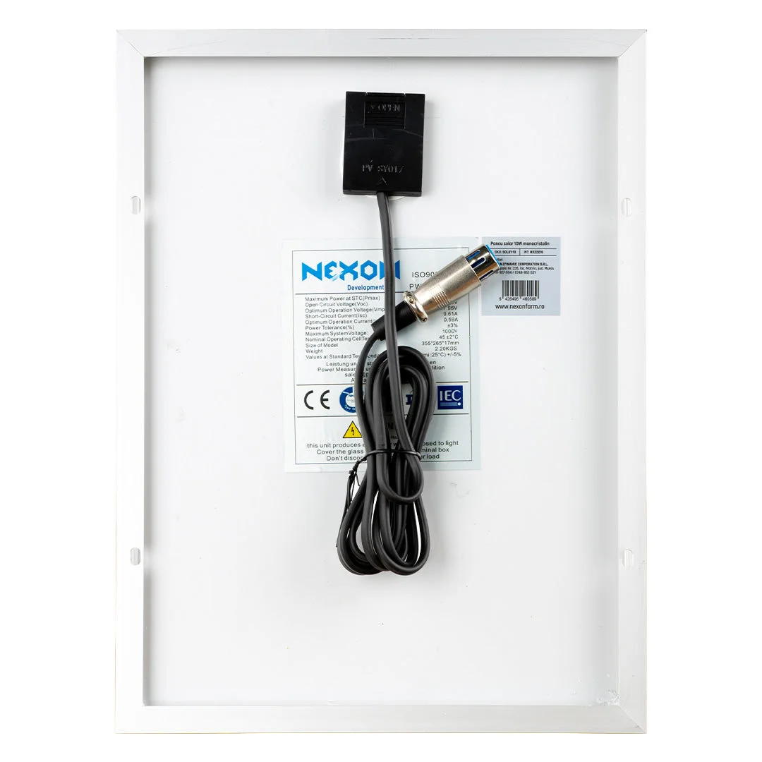 NEXON solar panel for HeavyShock electric fence, 10 W, 12 V