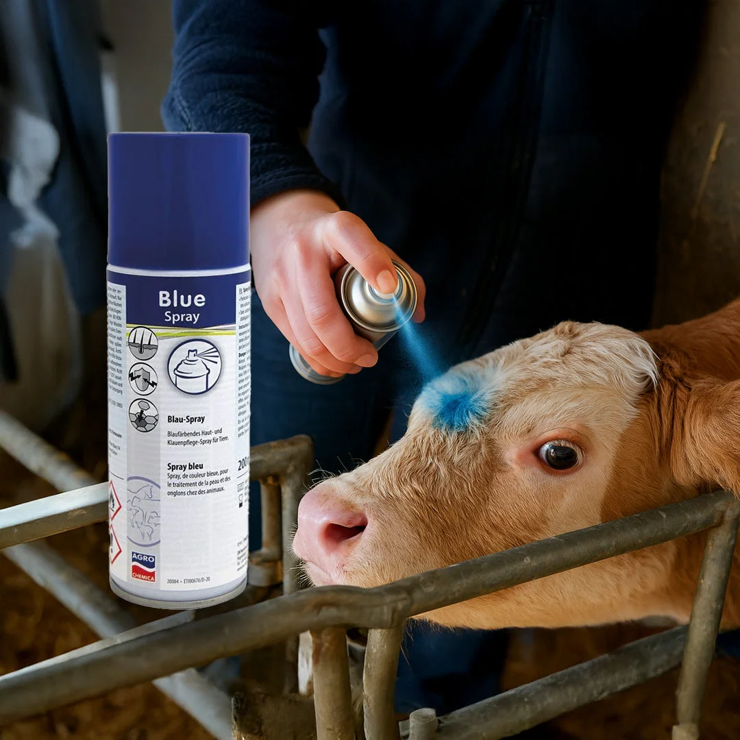 Spray albastru pentru îngrijirea și dezinfectarea animalelor, 200 ml