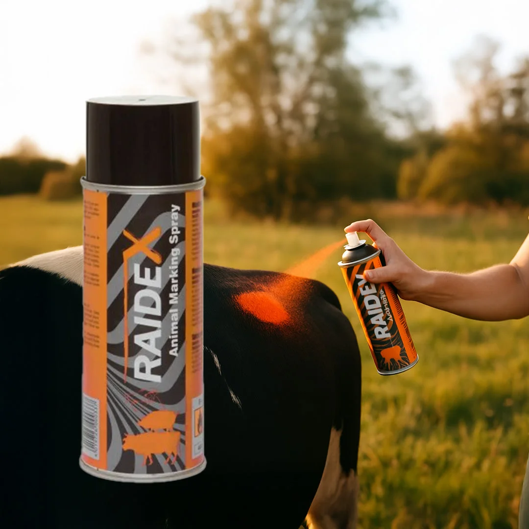 Raidex marking spray for cattle and pigs, orange, 400 ml