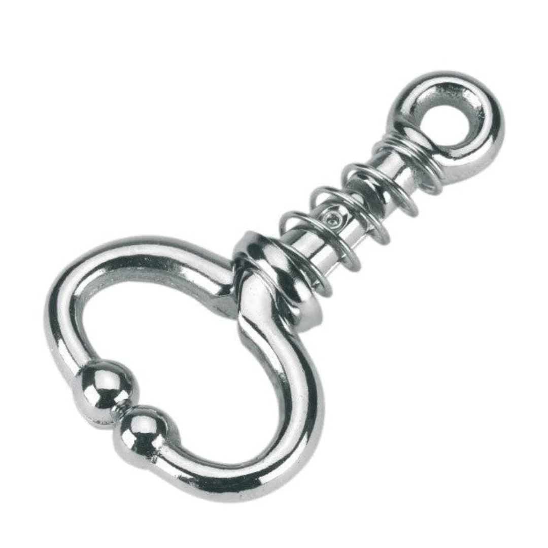 Spring-loaded cattle nose lead, 11 cm