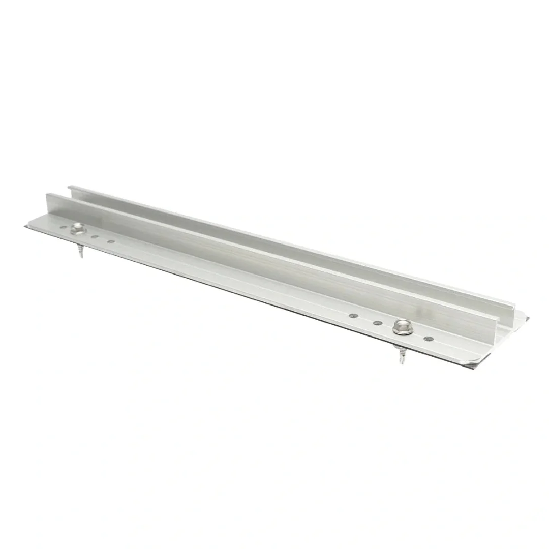Mini solar panel mounting rail, 385 × 26 mm