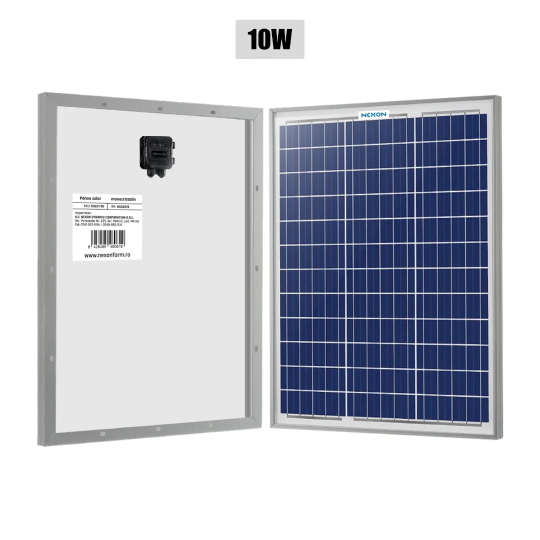 NEXON solar panel for electric fence, 10 W, without mounting bracket