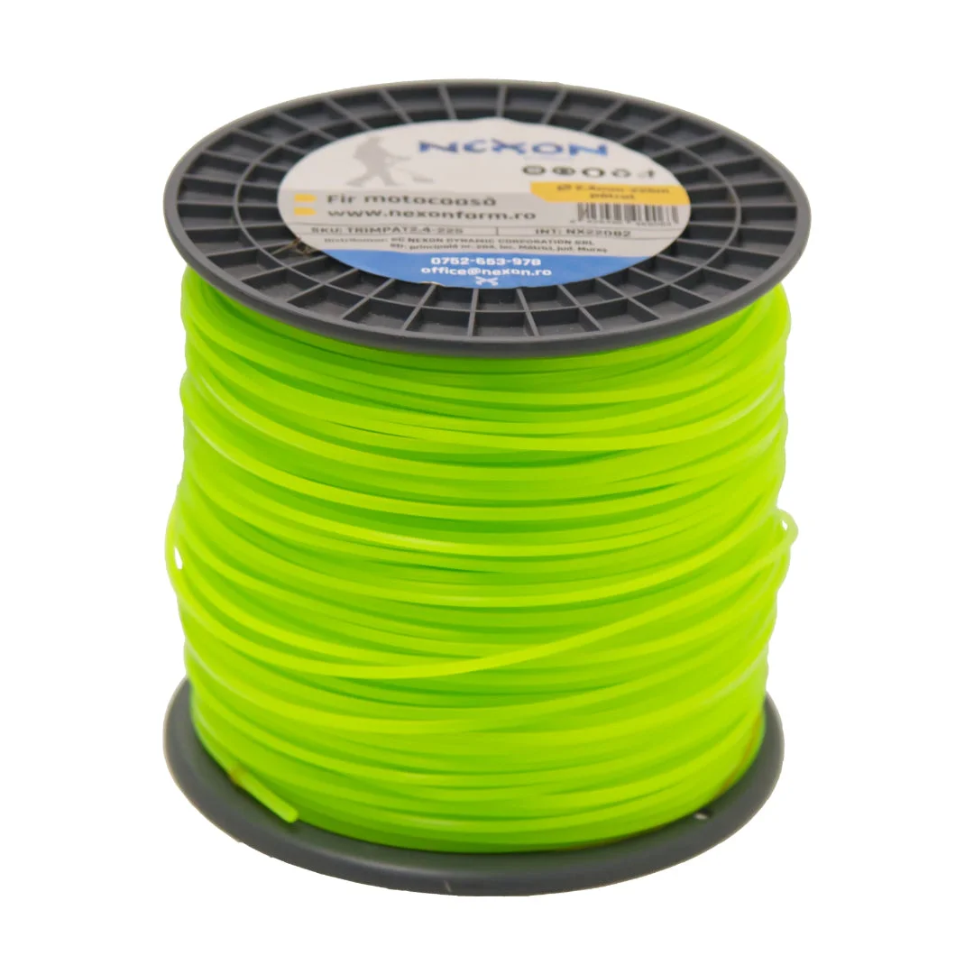 Fir pătrat pentru motocoasă NEXON, 2,4 mm × 225 m