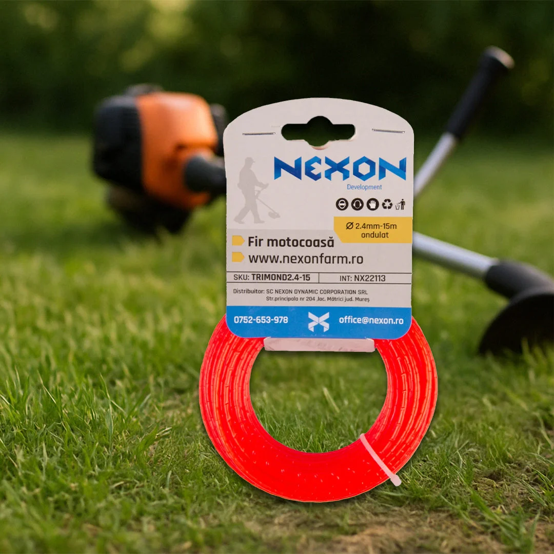 Fir ondulat pentru motocoasă 2.4 mm x 15 m NEXON