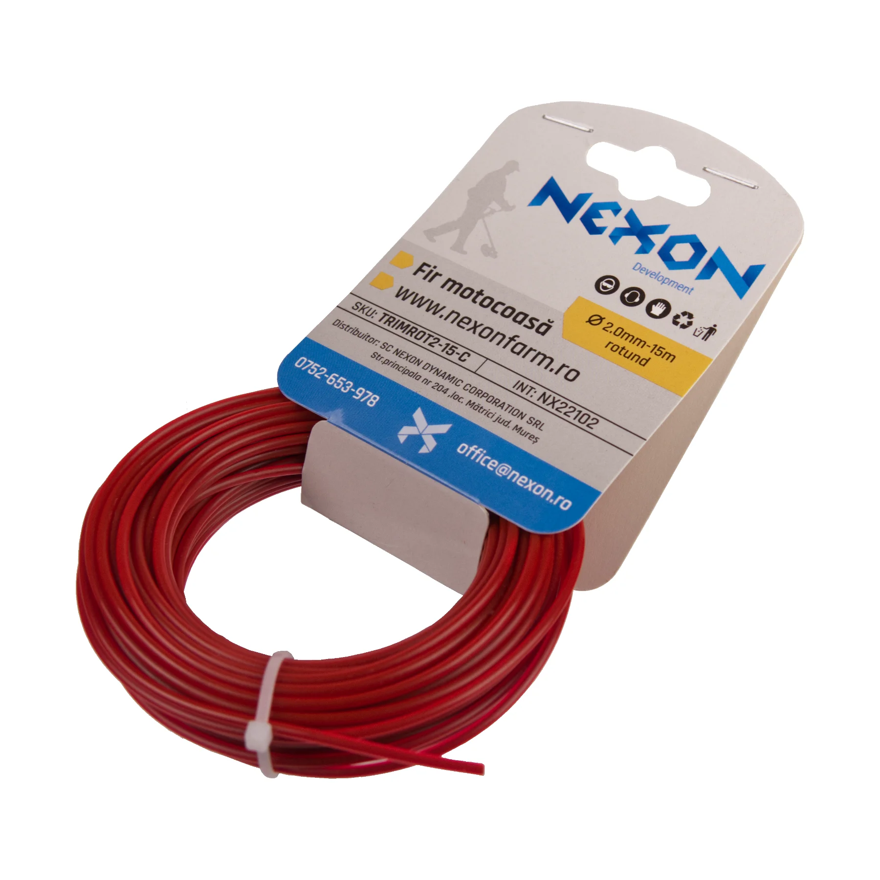 Fir rotund pentru motocoasă 2 mm x 15 m NEXON