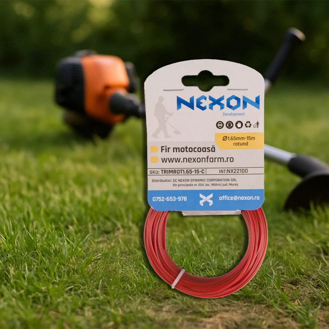 Fir rotund pentru motocoasă NEXON, 1,65 mm × 15 m
