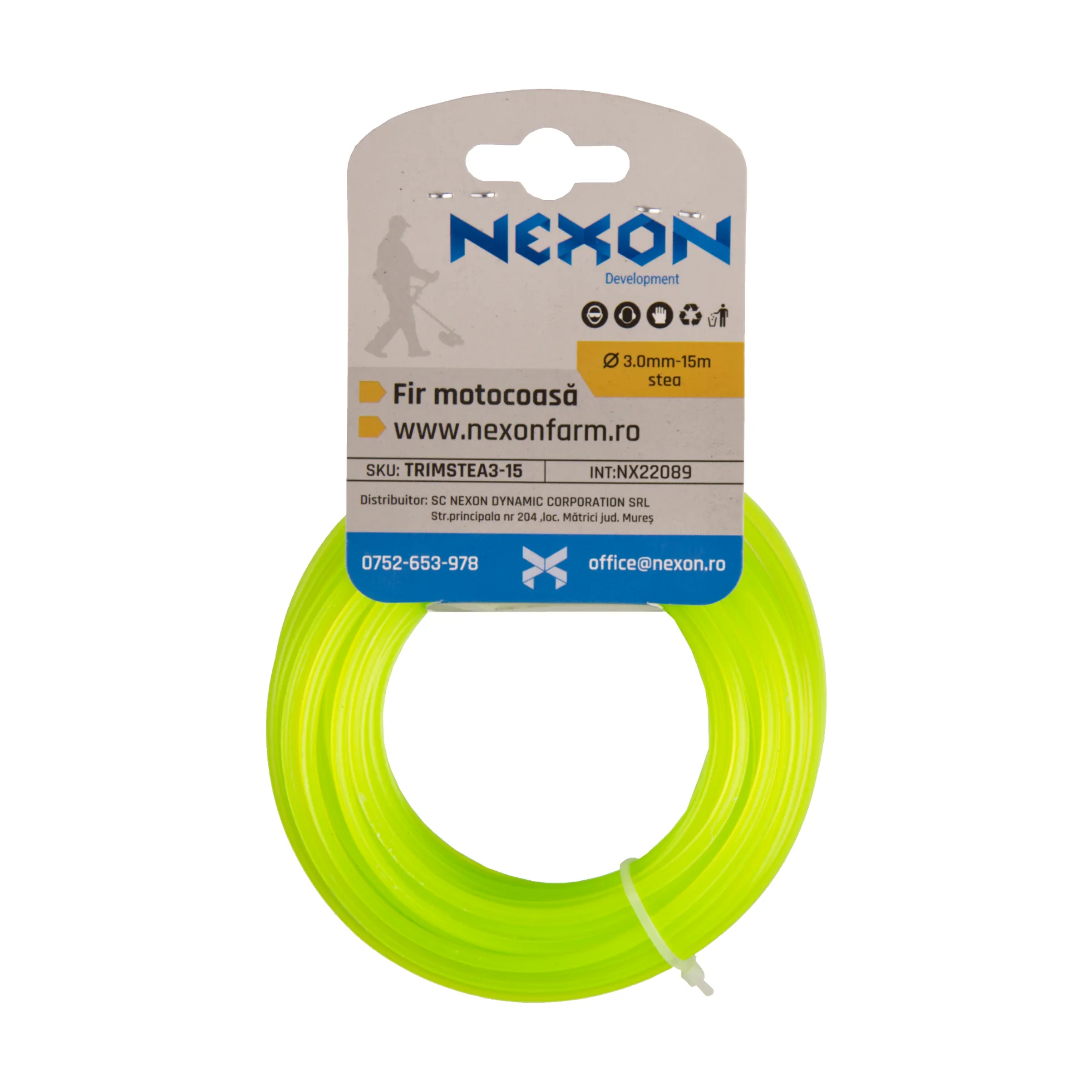 Fir stea pentru motocoasă 3 mm x 15 m NEXON