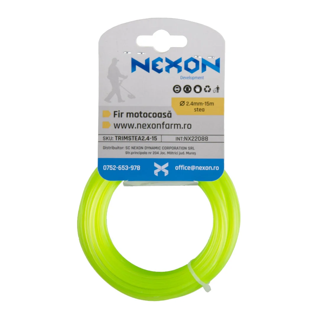 Fir stea pentru motocoasă 2.4 mm x 15 m NEXON