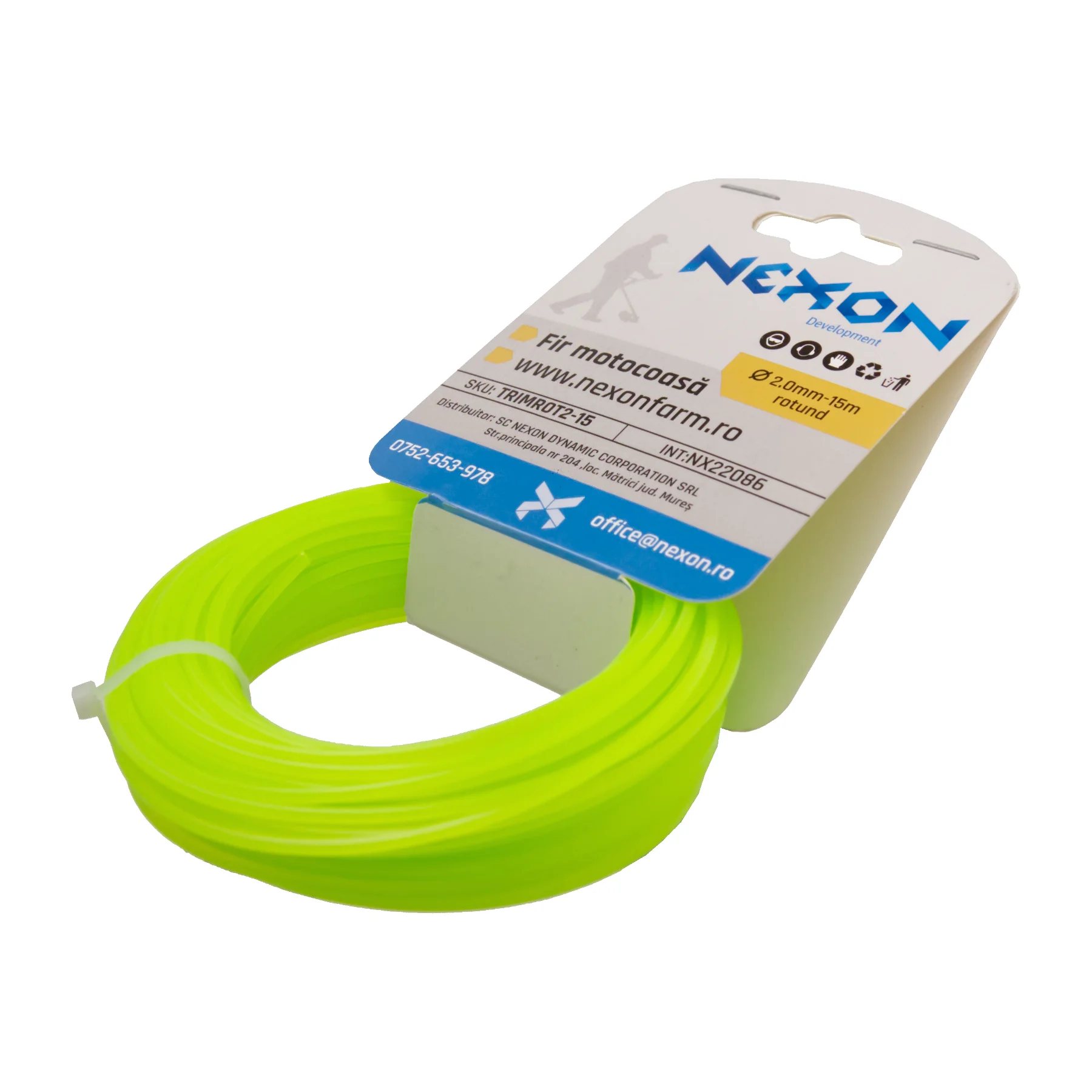 Fir rotund pentru motocoasă 2 mm x 15 m NEXON