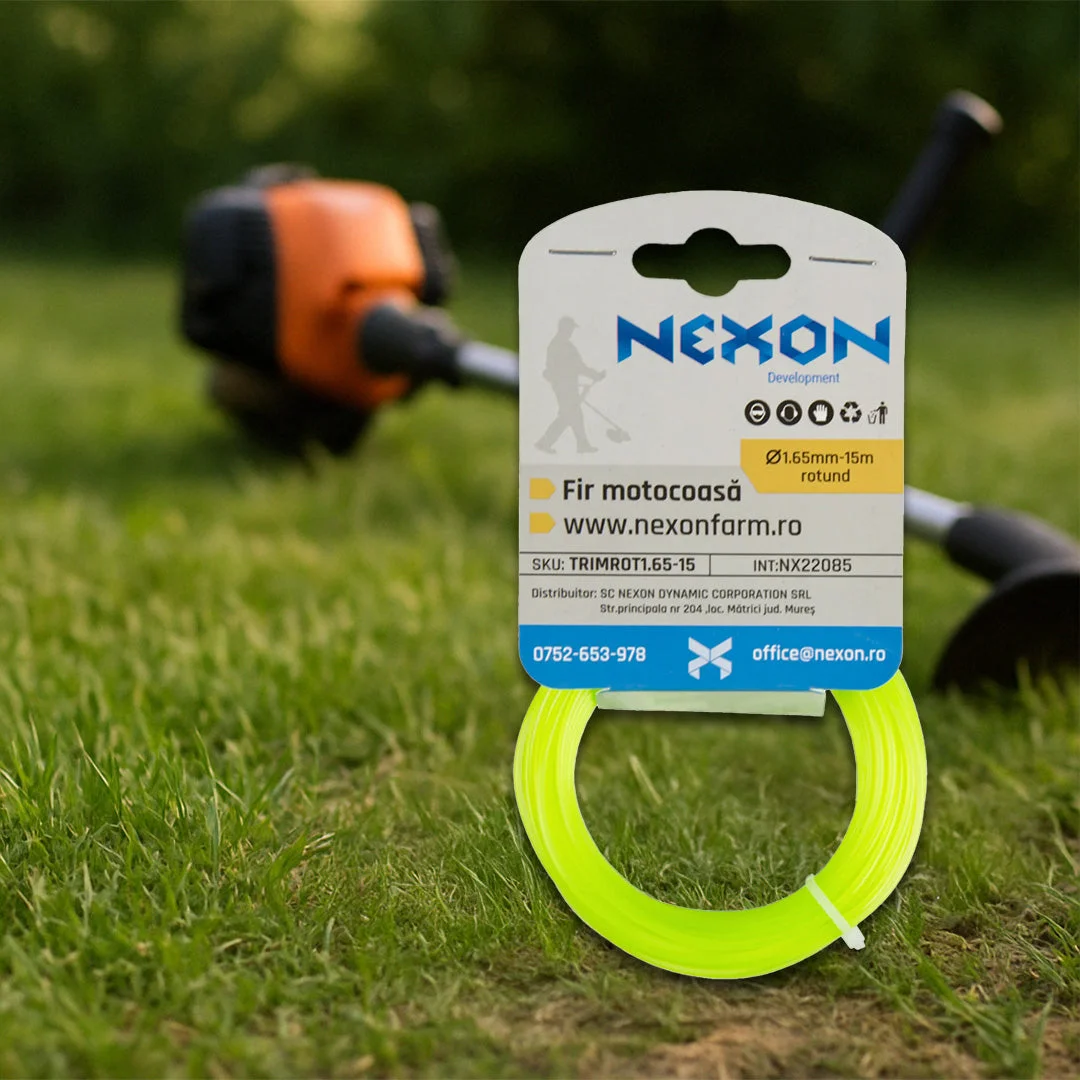 Fir rotund pentru motocoasă NEXON, 1,65 mm × 15 m
