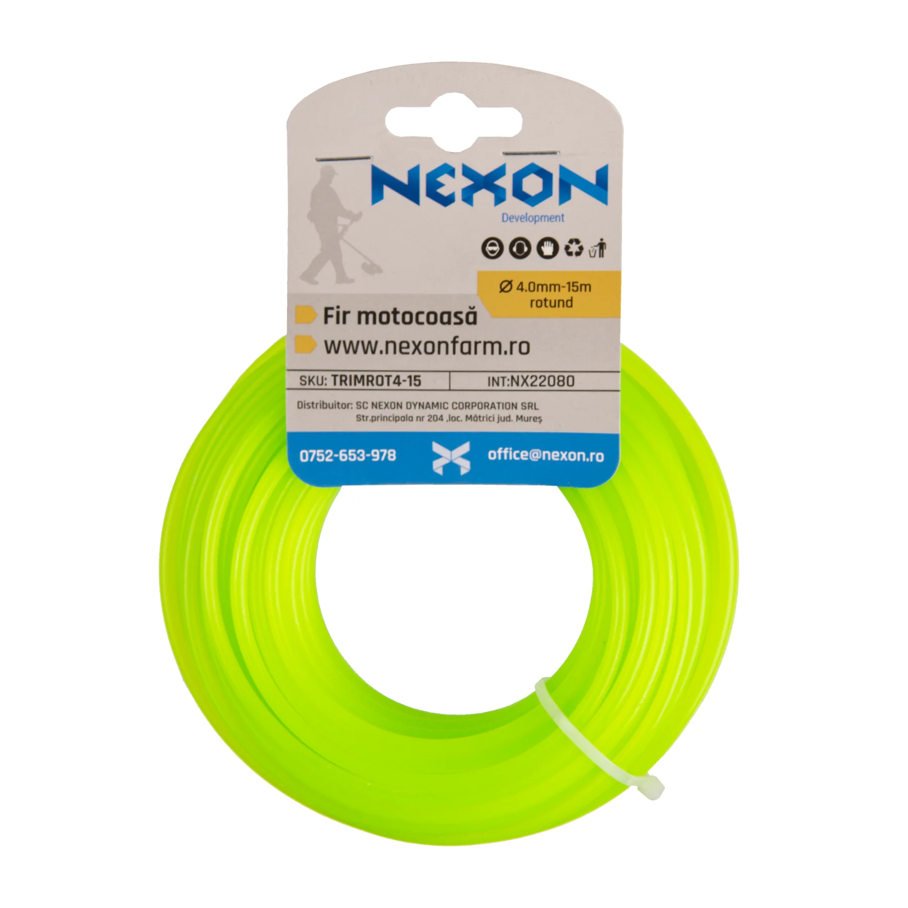 Fir rotund pentru motocoasă 4 mm x 15 m NEXON