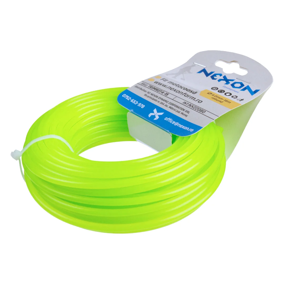 Fir rotund pentru motocoasă 4 mm x 15 m NEXON