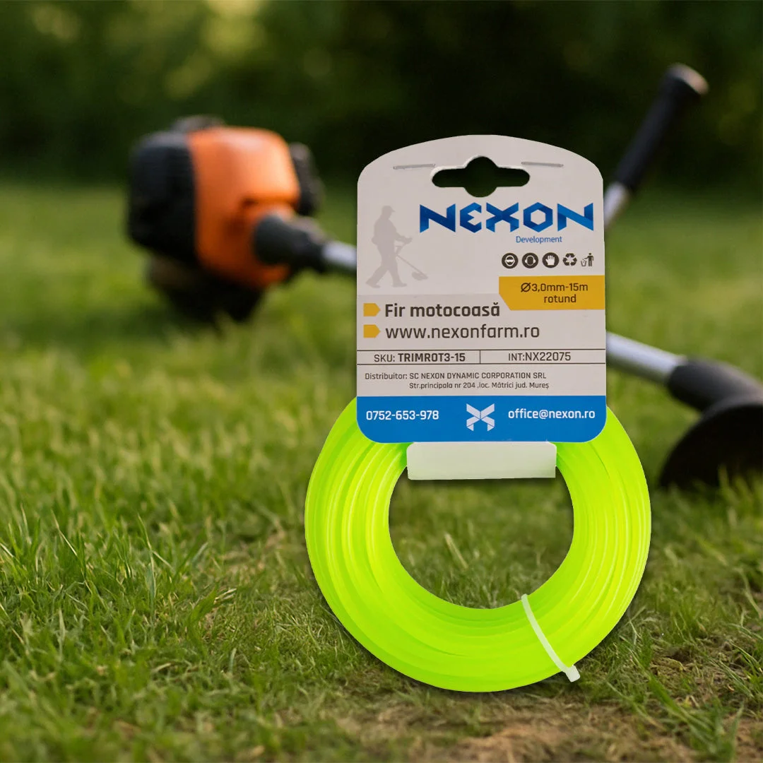 Fir rotund pentru motocoasă 3 mm x 15 m NEXON