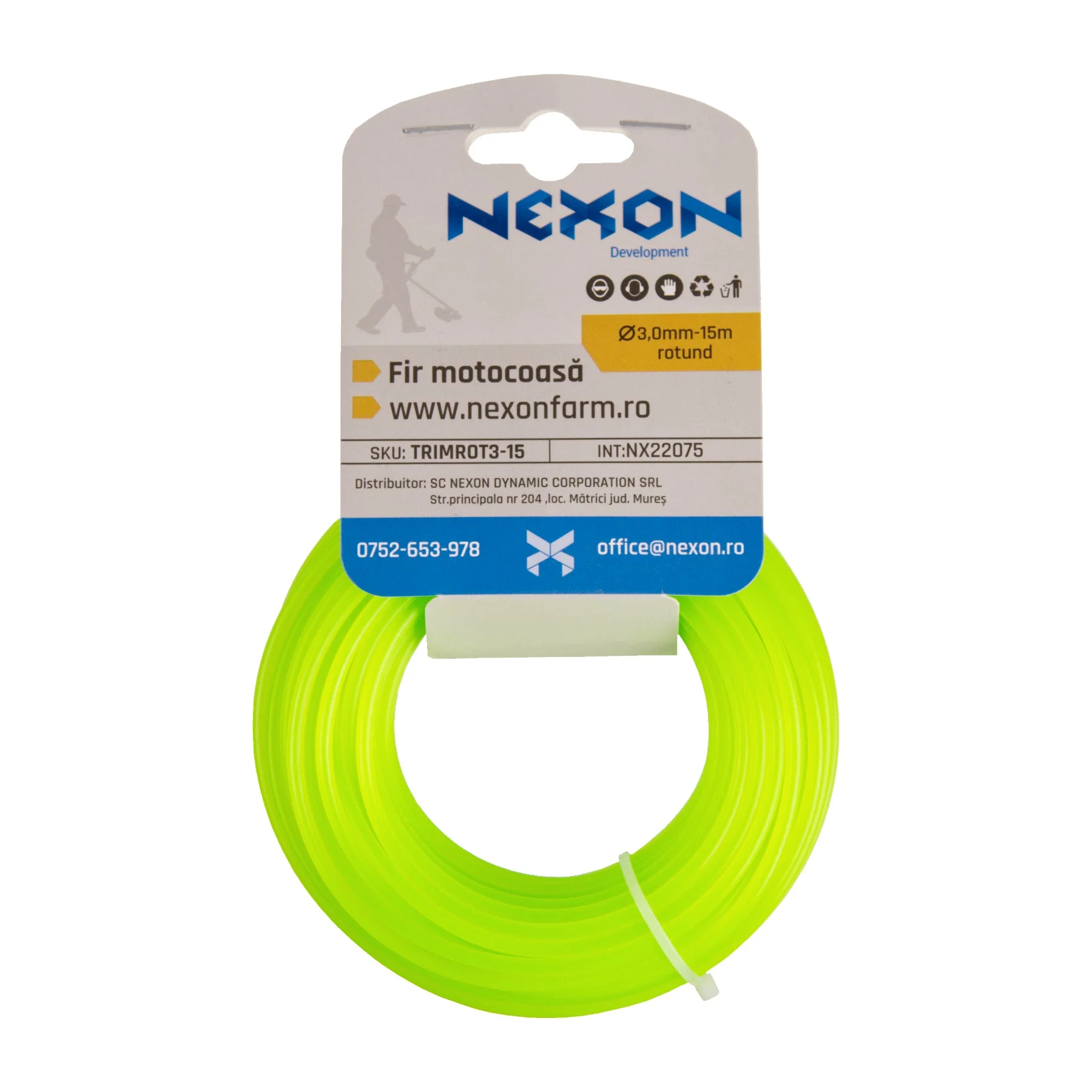 Fir rotund pentru motocoasă 3 mm x 15 m NEXON