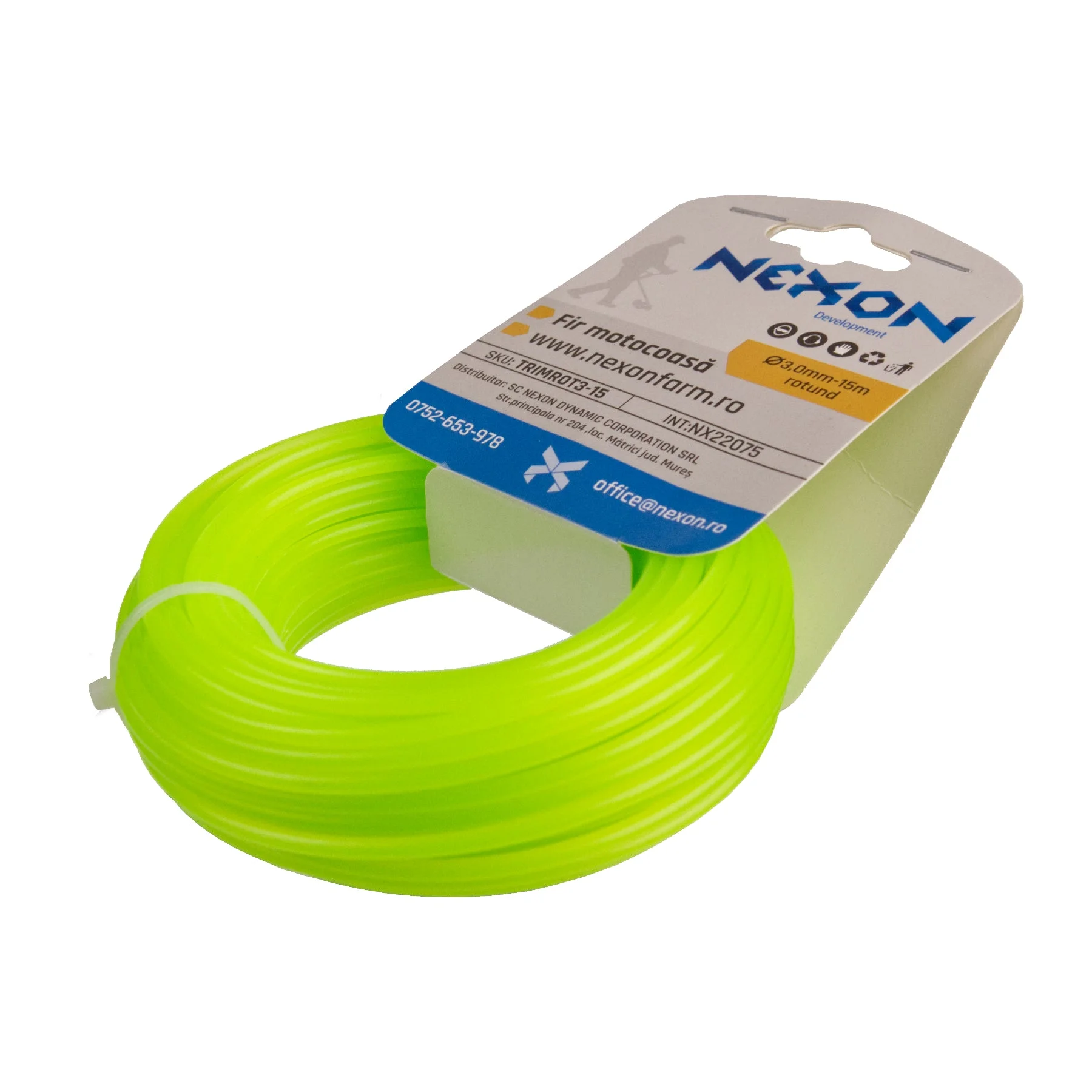 Fir rotund pentru motocoasă 3 mm x 15 m NEXON