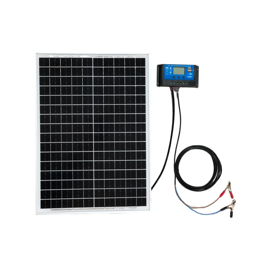 NEXON solar panel for electric fence, 250 W, with 20 A PWM charge controller