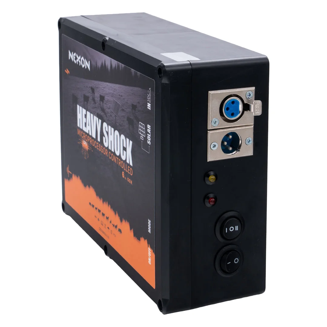 NEXON HeavyShock PRO 2.5 J complete solar electric fence kit with protective box and 1500 m ULTRA wire