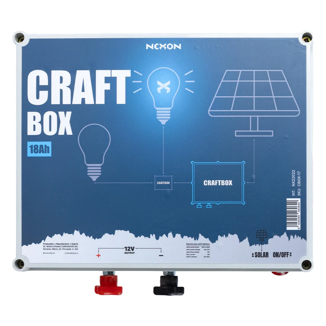 NEXON LIGHT CRAFTBOX power module, 12 V, 18 Ah, IP65