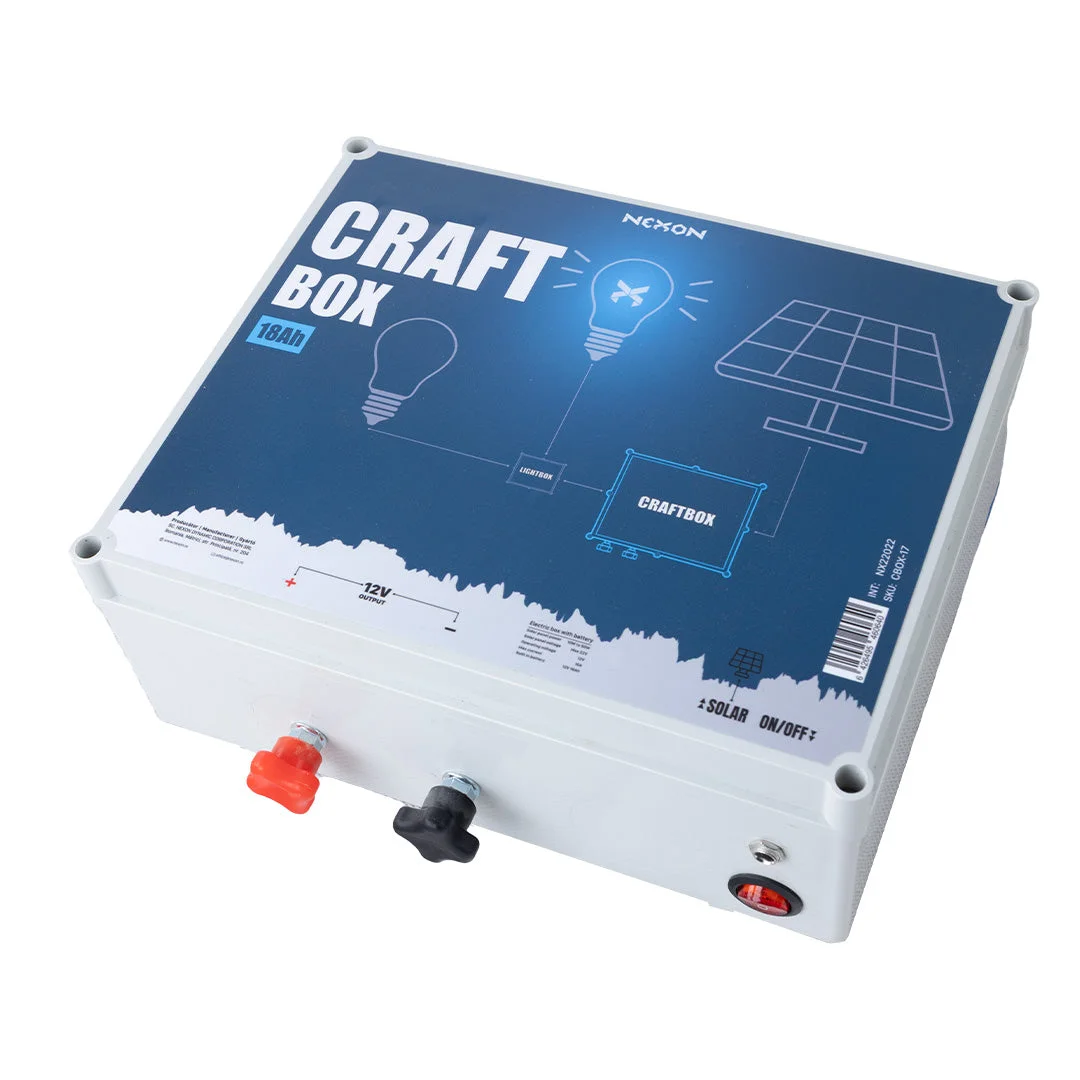 NEXON LIGHT CRAFTBOX power module, 12 V, 18 Ah, IP65