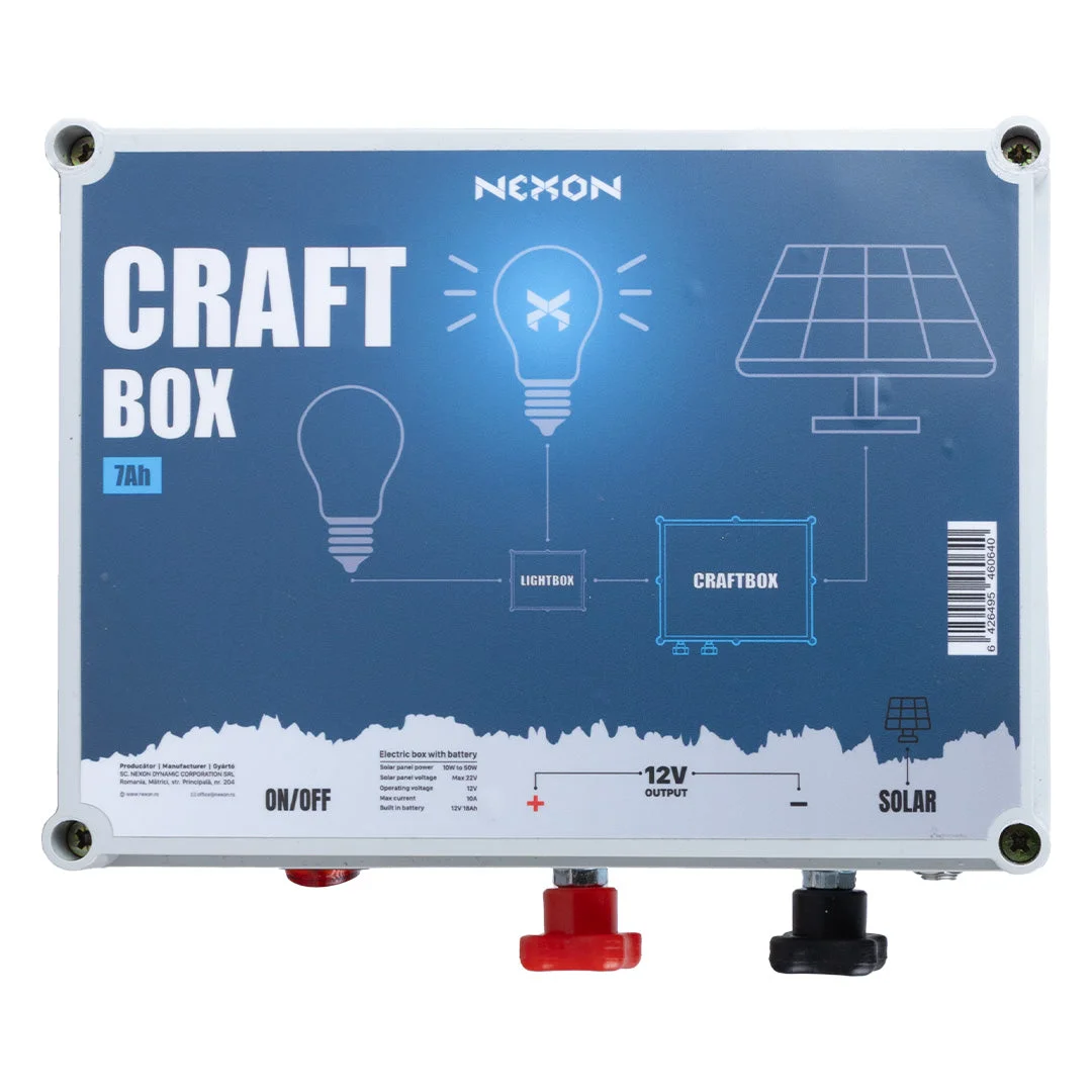 NEXON LIGHT CRAFTBOX power module, 12 V, 7 Ah, IP65
