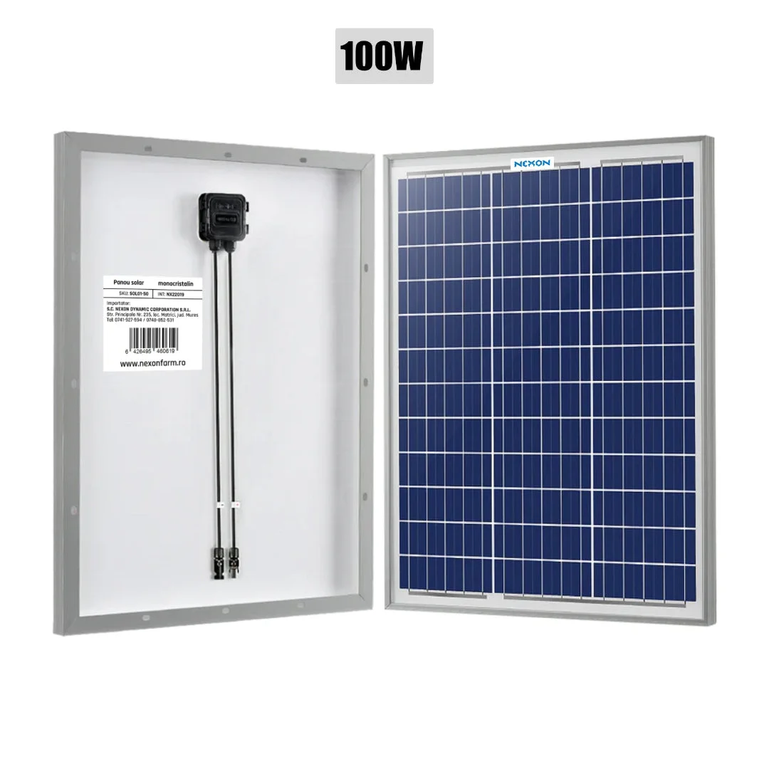 NEXON solar panel for electric fence, 100 W, without mounting bracket