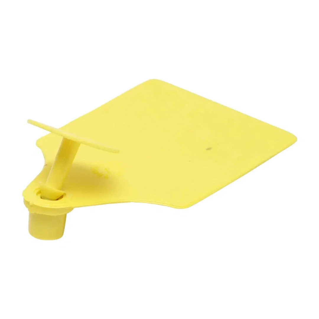 Visual cattle ear tags, yellow, 64 × 95 mm, set of 10