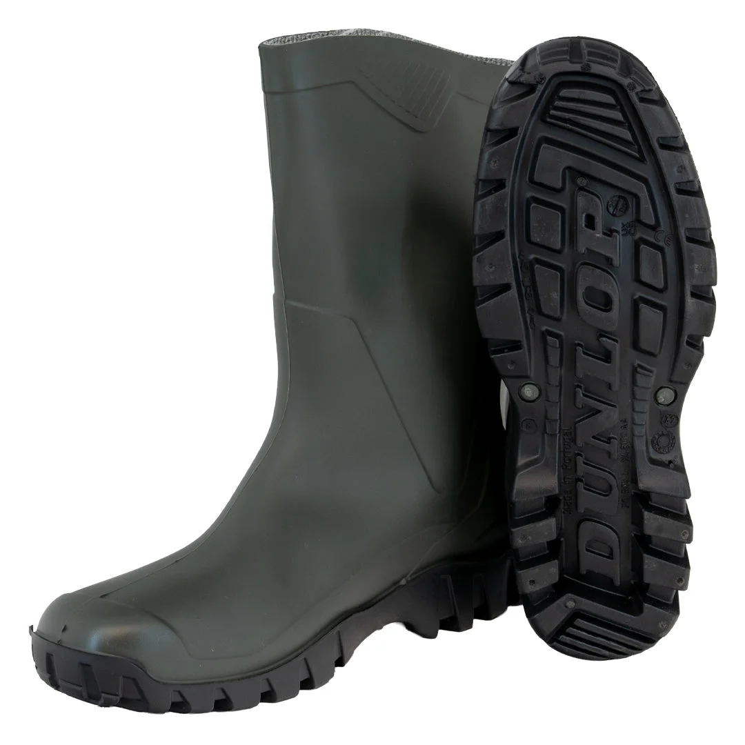 Cizme de cauciuc Dunlop Dee Calf Acifort, verde/negru