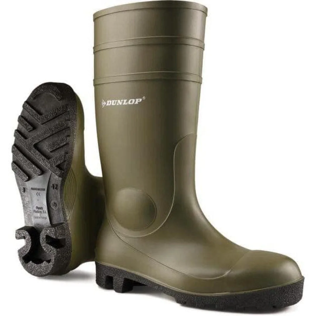 Cizme de protecție Dunlop Protomastor S5 SRA, cu bombeu și talpă metalică