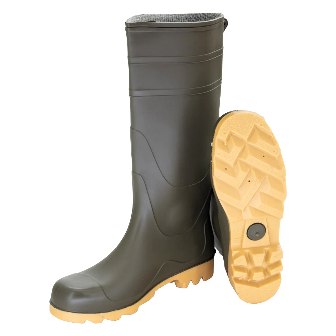 Cizme de cauciuc Dunlop Universal, verde/galben