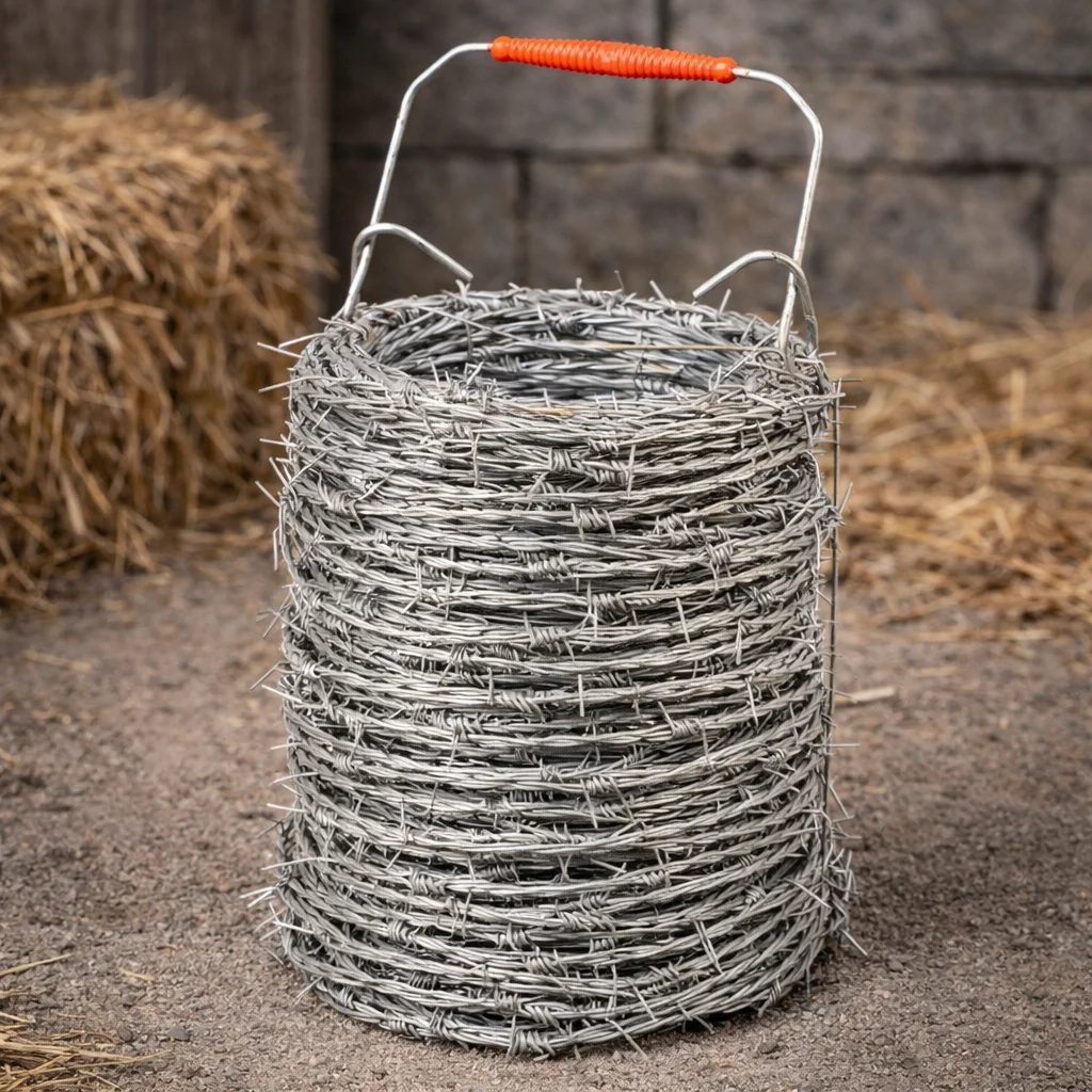 Farma galvanised barbed wire, 100 m