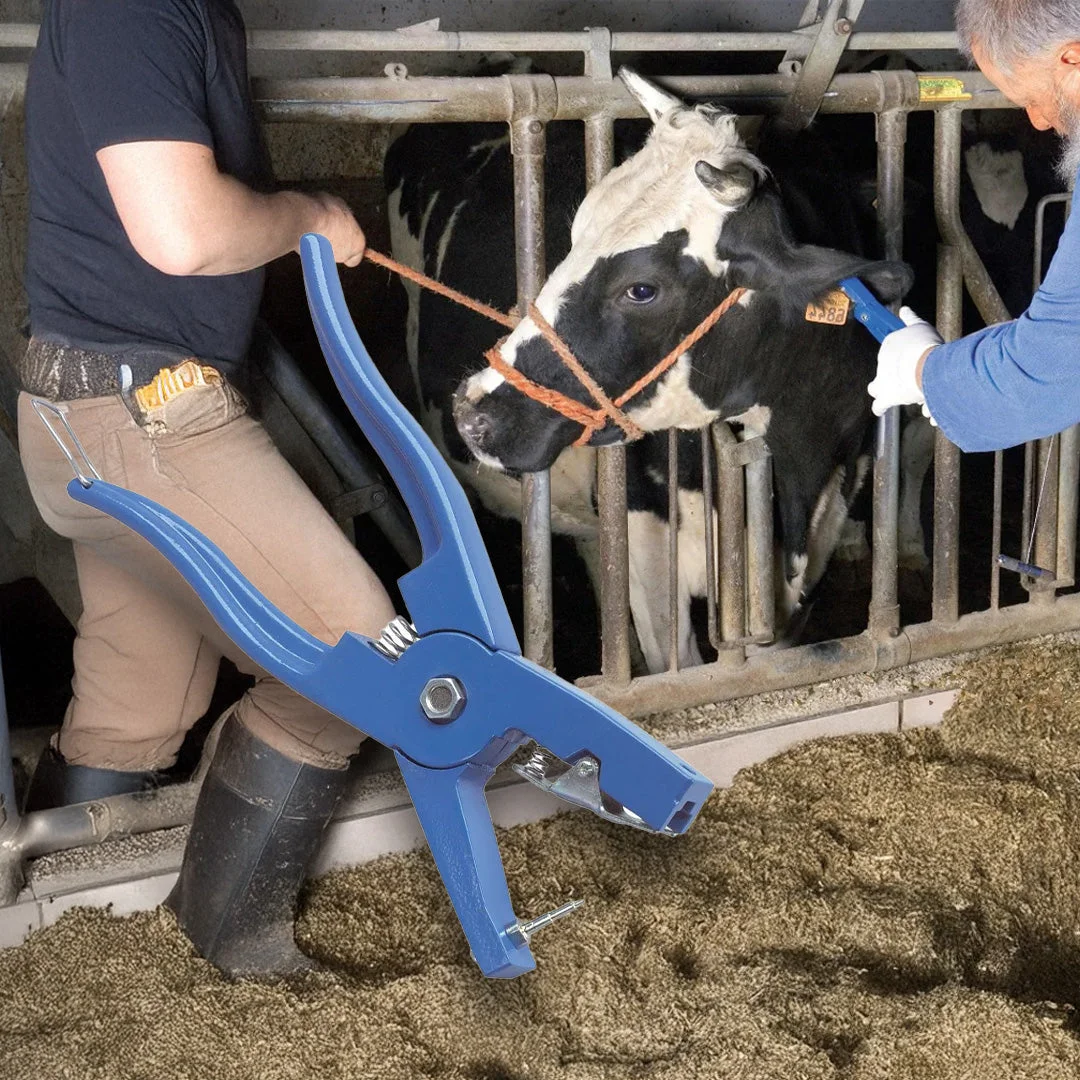 Ear tag applicator with pin and spare pin 