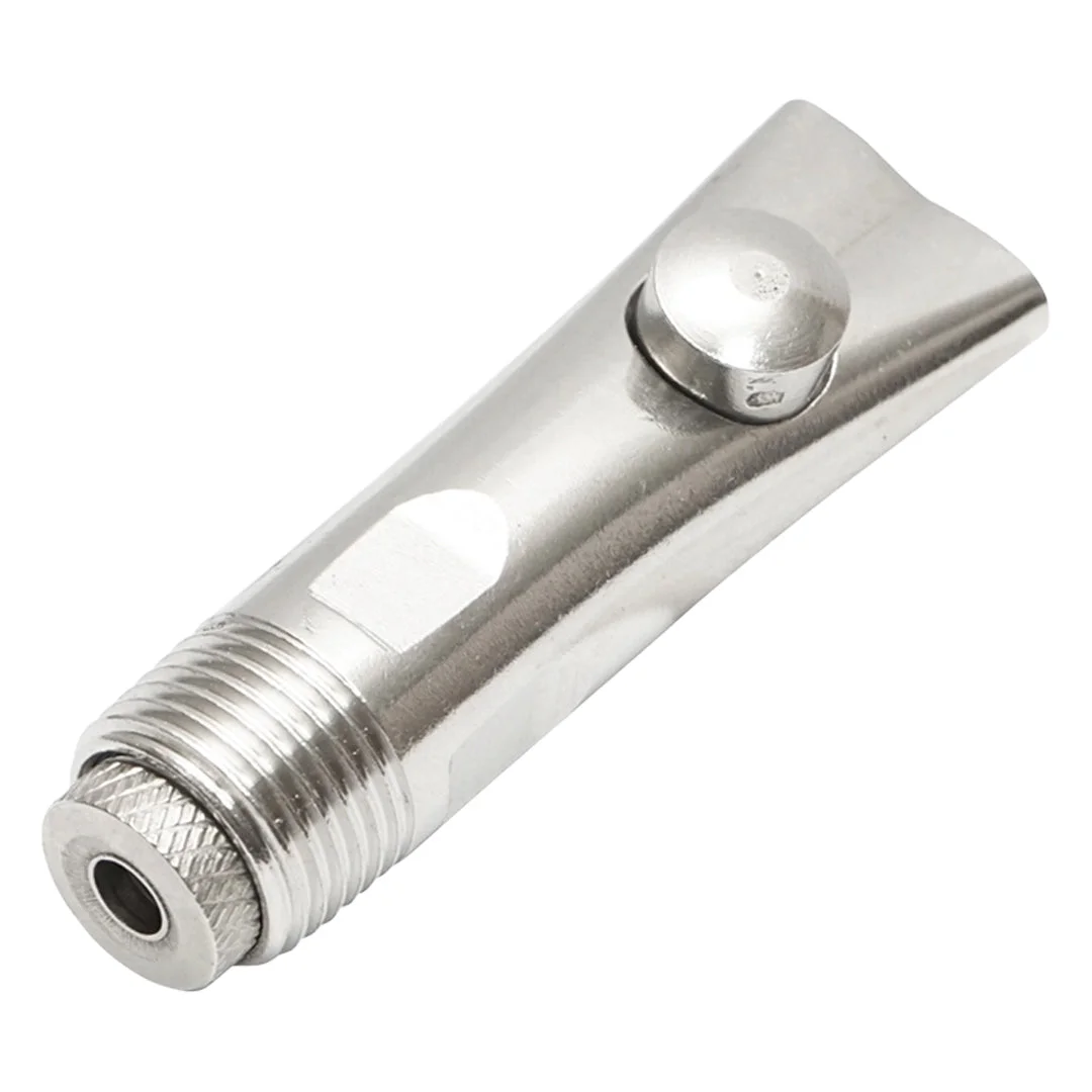 Stainless steel ball drinking nipple for pigs and calves, 85 × 21 mm, M20