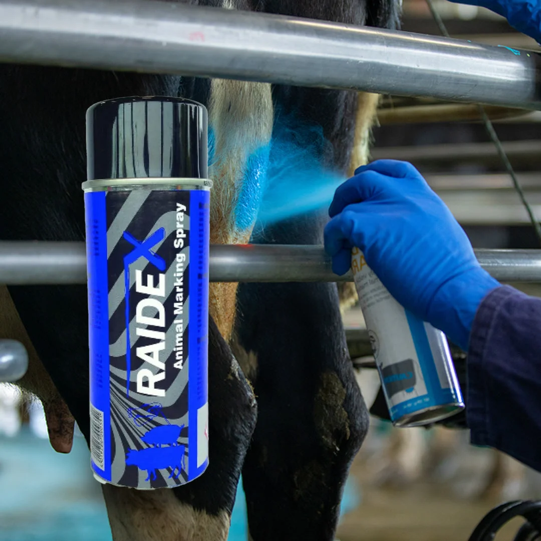 Raidex marking spray for cattle and pigs, blue, 400 ml