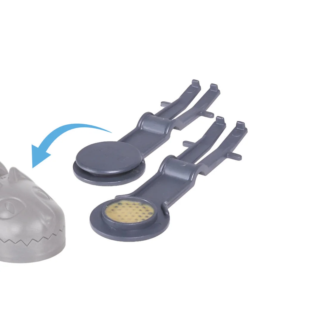 Replacement unit for mouse and rat trap with bait cover