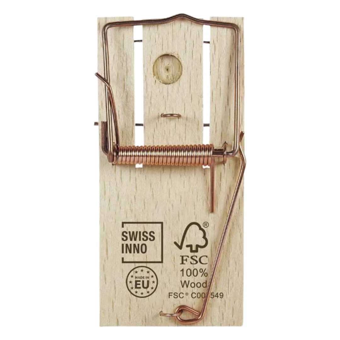 Classic wooden mouse traps, set of 2