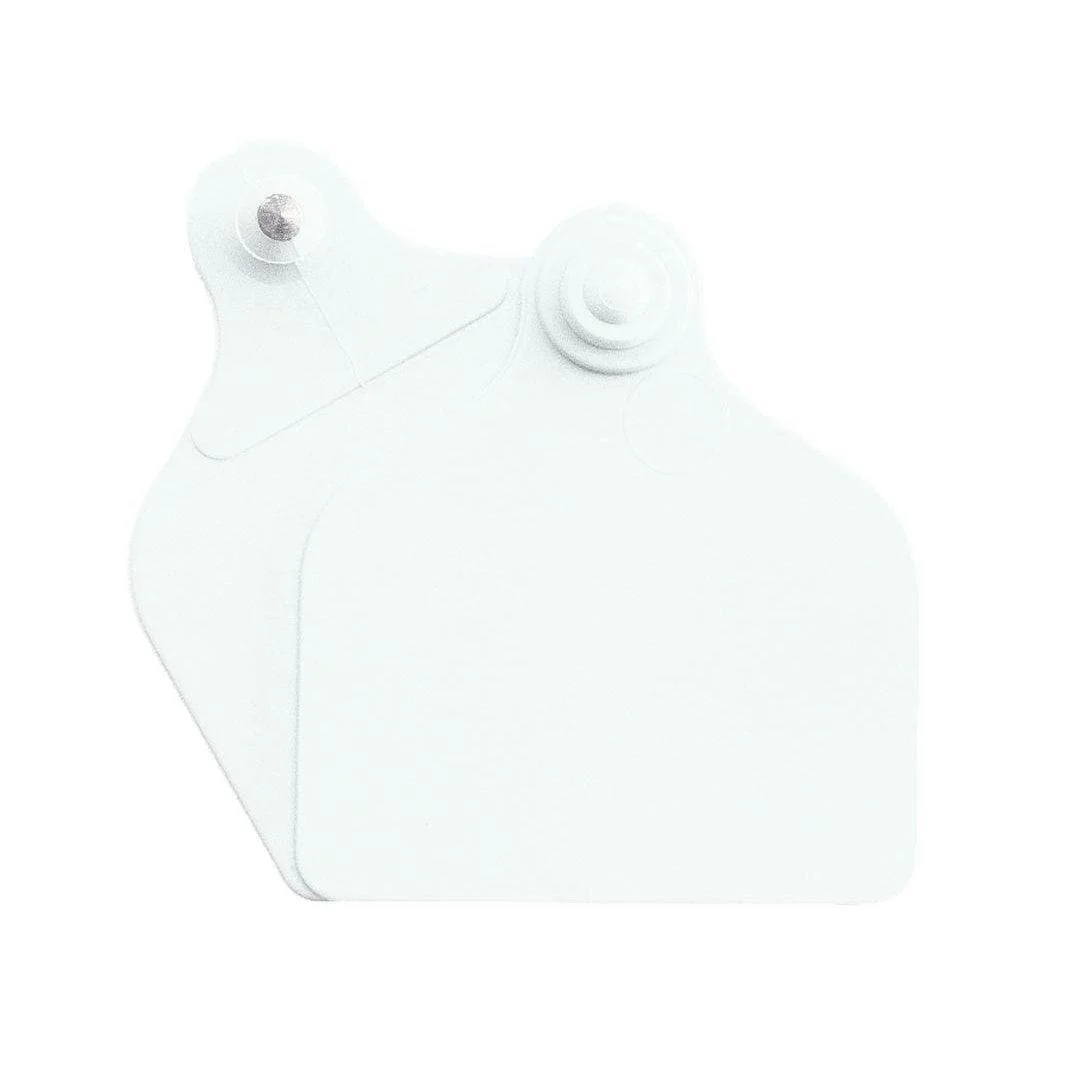 Crotalii bovine Maxi + Maxi, albe, set 20 buc.