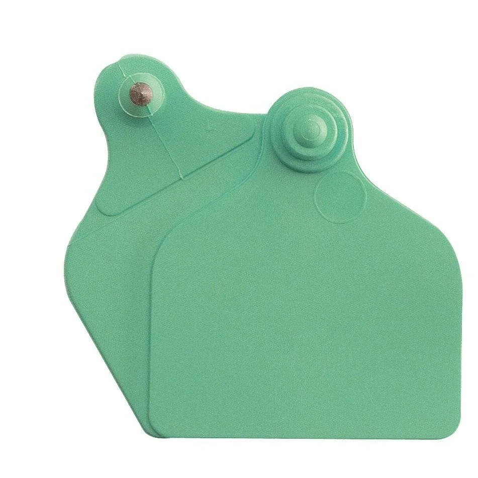 Maxi + Maxi cattle ear tags, green, set of 20